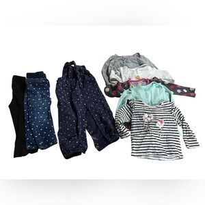 8 piece winter/autumn girl clothing bundle size 18 months